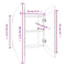 vidaXL Bathroom Cabinet with Round Mirror&LED White 54x54x17.5 cm