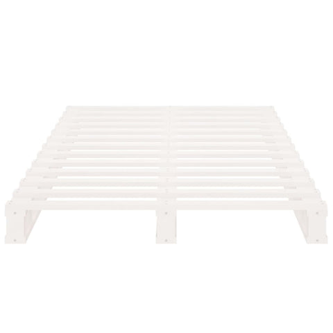 vidaXL Bed Frame without Mattress White 90x200 cm Solid Wood Pine