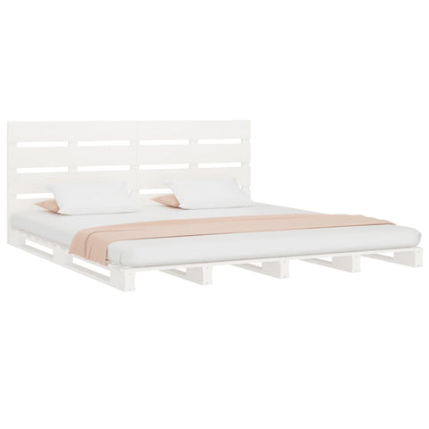 vidaXL Bed Frame without Mattress White 160x200 cm Solid Wood Pine