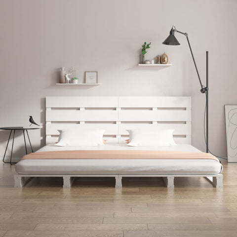 vidaXL Bed Frame without Mattress White 200x200 cm Solid Wood Pine