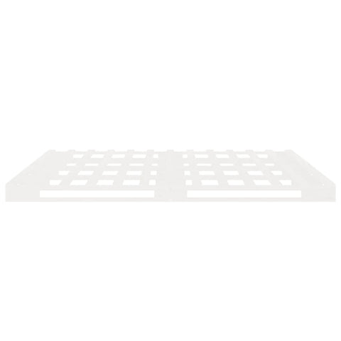 vidaXL Bed Frame without Mattress White 135x190 cm Double Solid Wood Pine
