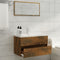 vidaXL Sink Cabinet with Built-in Basin Smoked Oak Engineered Wood