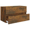 vidaXL Sink Cabinet with Built-in Basin Smoked Oak Engineered Wood