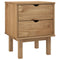 vidaXL Bedside Cabinet OTTA 45x39x57 cm Solid Wood Pine