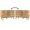vidaXL Drawer Cabinet OTTA 111x43x73.5cm Solid Wood Pine
