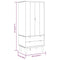 vidaXL Wardrobe OTTA 76.5x53x172 cm Solid Wood Pine