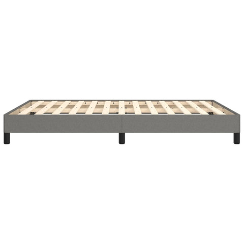 vidaXL Bed Frame without Mattress Dark Grey 135x190 cm Double Double Fabric