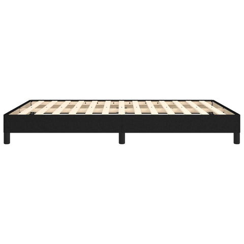 vidaXL Bed Frame without Mattress Black 135x190 cm Double Double Fabric