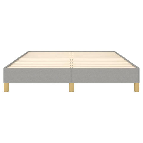 vidaXL Bed Frame without Mattress Light Grey 135x190 cm Double Double Fabric