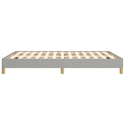 vidaXL Bed Frame without Mattress Light Grey 135x190 cm Double Double Fabric
