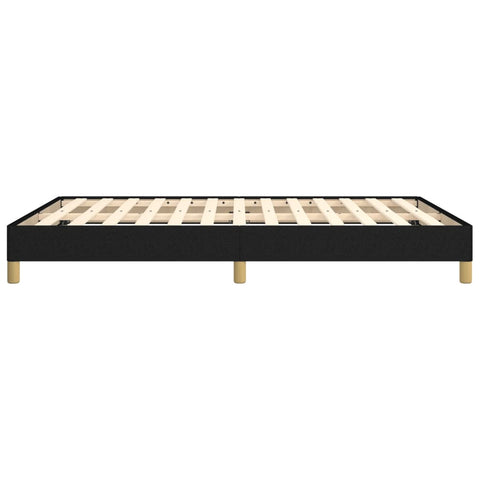 vidaXL Bed Frame without Mattress Black 135x190 cm Double Double Fabric