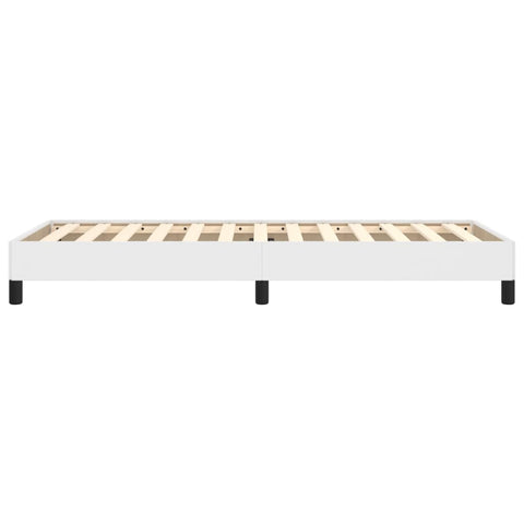 vidaXL Bed Frame without Mattress White 90x190 cm Single Single Faux Leather