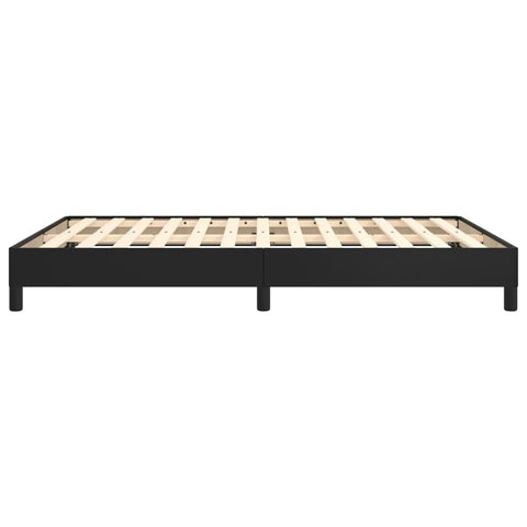 vidaXL Bed Frame without Mattress Black 135x190 cm Double Double Faux Leather