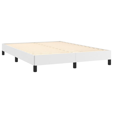 vidaXL Bed Frame without Mattress White 135x190 cm Double Double Faux Leather