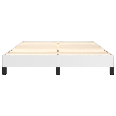 vidaXL Bed Frame without Mattress White 135x190 cm Double Double Faux Leather