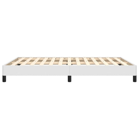vidaXL Bed Frame without Mattress White 135x190 cm Double Double Faux Leather