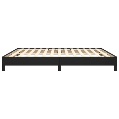 vidaXL Bed Frame without Mattress Black Super King Faux Leather