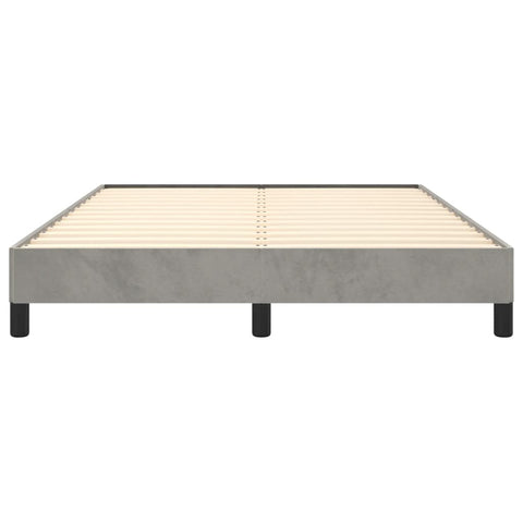 vidaXL Bed Frame without Mattress Light Grey 135x190 cm Double Double Velvet