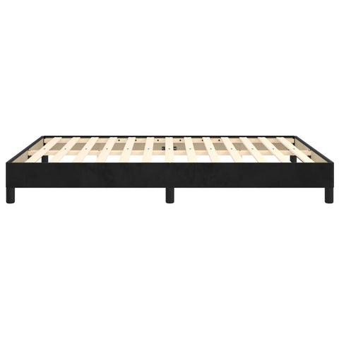 vidaXL Bed Frame without Mattress Black 135x190 cm Double Double Velvet