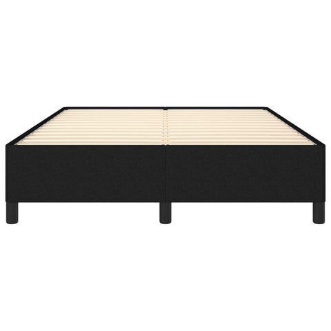 vidaXL Bed Frame without Mattress Black 135x190 cm Double Double Fabric