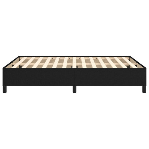 vidaXL Bed Frame without Mattress Black 135x190 cm Double Double Fabric