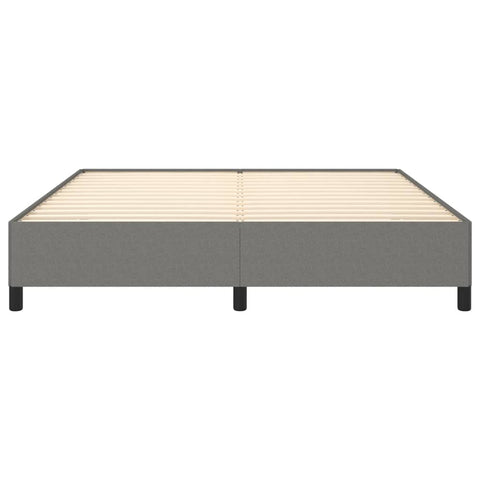 vidaXL Bed Frame without Mattress Dark Grey Super King Fabric