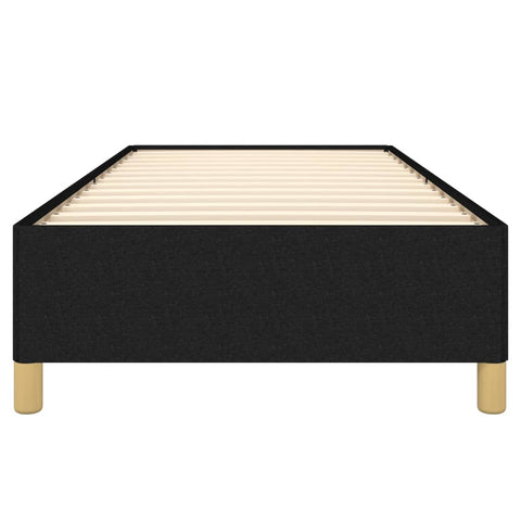 vidaXL Bed Frame without Mattress Black 90x190 cm Single Single Fabric