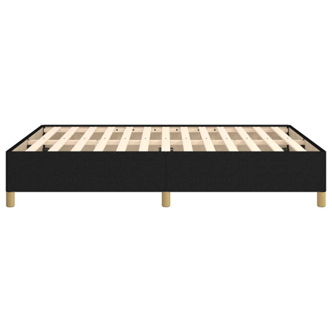 vidaXL Bed Frame without Mattress Black 135x190 cm Double Double Fabric