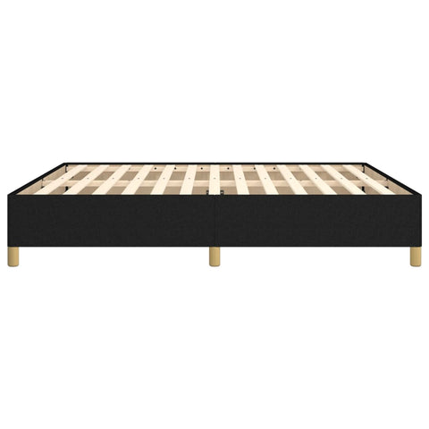 vidaXL Bed Frame without Mattress Black 180x200 cm Super King Super King Fabric