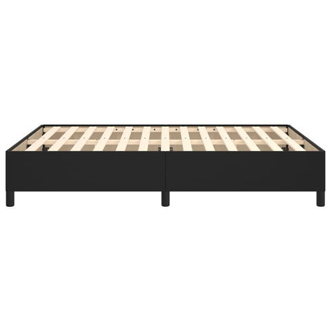 vidaXL Bed Frame without Mattress Black 135x190 cm Double Double Faux Leather
