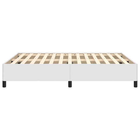 vidaXL Bed Frame without Mattress White 135x190 cm Double Double Faux Leather