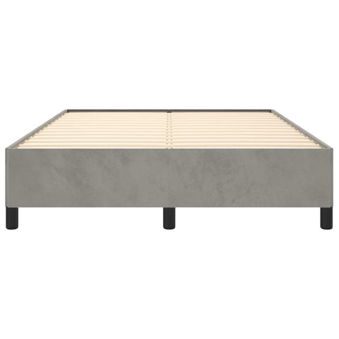 vidaXL Bed Frame without Mattress Light Grey 135x190 cm Double Double Velvet