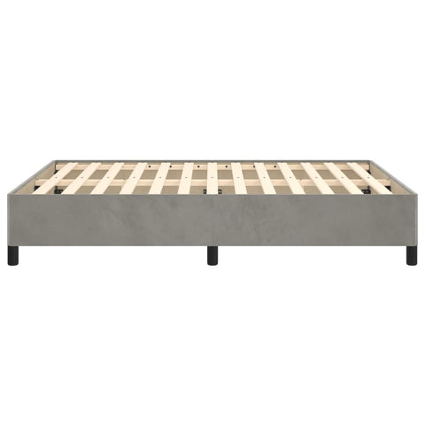 vidaXL Bed Frame without Mattress Light Grey 135x190 cm Double Double Velvet
