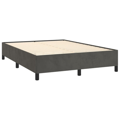vidaXL Bed Frame without Mattress Dark Grey 135x190 cm Double Double Velvet