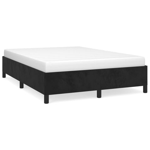 vidaXL Bed Frame without Mattress Black 135x190 cm Double Double Velvet