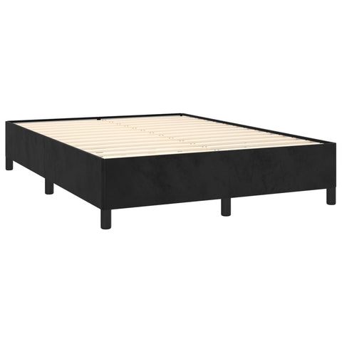 vidaXL Bed Frame without Mattress Black 135x190 cm Double Double Velvet