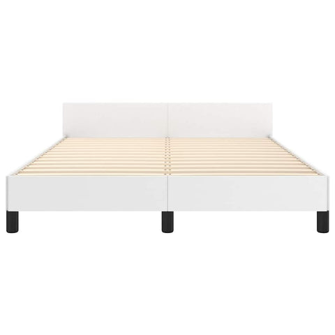vidaXL Bed Frame without Mattress White 180x200cm Super King Faux Leather