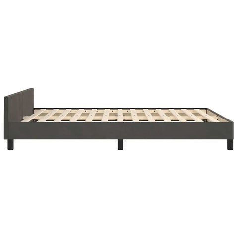 vidaXL Bed Frame without Mattress Dark Grey 135x190cm Double Velvet