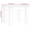 vidaXL Coffee Table White 35x35x30 cm Solid Wood Pine
