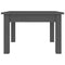 vidaXL Coffee Table Grey 45x45x30 cm Solid Wood Pine