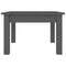 vidaXL Coffee Table Grey 45x45x30 cm Solid Wood Pine