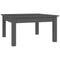 vidaXL Coffee Table Grey 55x55x30 cm Solid Wood Pine
