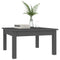 vidaXL Coffee Table Grey 55x55x30 cm Solid Wood Pine