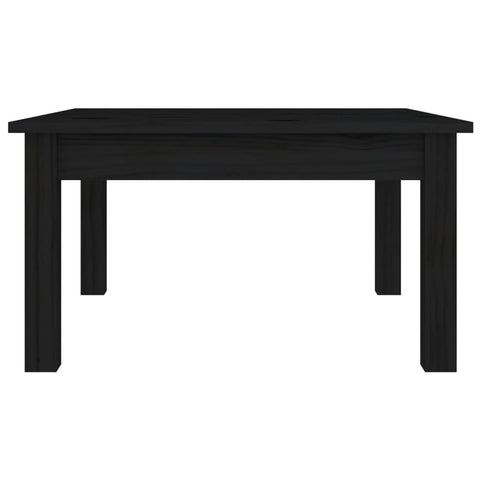 vidaXL Coffee Table Black 55x55x30 cm Solid Wood Pine