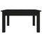 vidaXL Coffee Table Black 55x55x30 cm Solid Wood Pine