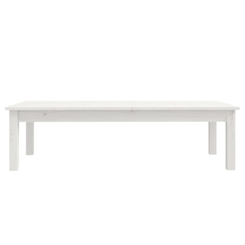 vidaXL Coffee Table White 110x50x30 cm Solid Wood Pine