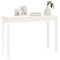 vidaXL Console Table White 110x40x75 cm Solid Wood Pine