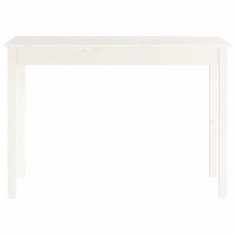 vidaXL Console Table White 110x40x75 cm Solid Wood Pine