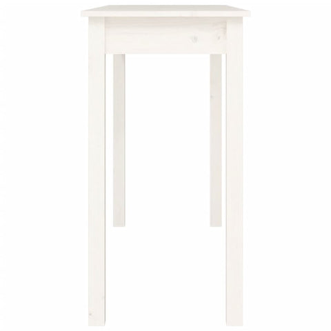 vidaXL Console Table White 110x40x75 cm Solid Wood Pine