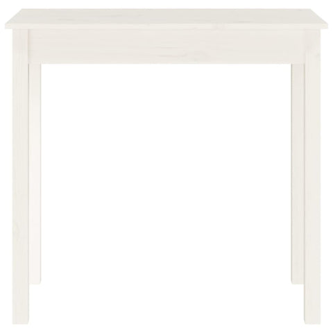 vidaXL Console Table White 80x40x75 cm Solid Wood Pine